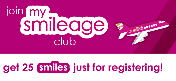 join MySmileage club - get 25 smiles just for registering!